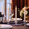 Lanttu Candlestick Holders Bulk, 12 Pcs Glass Candle Holders Set
