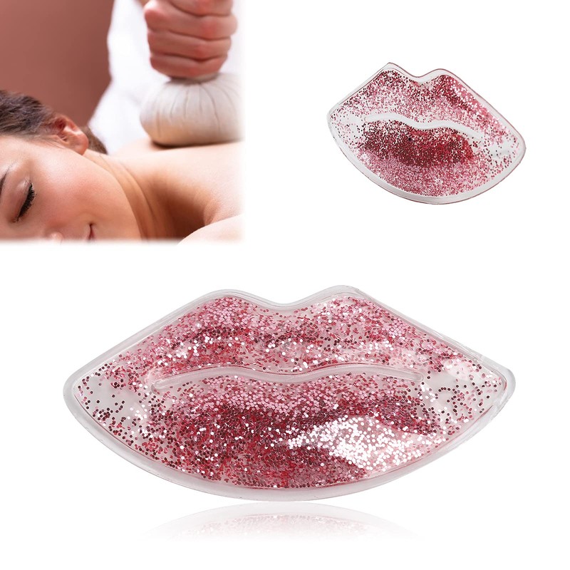 Gel Ice Pack Lip Shape, Reusable Cool Pad, Leak-Proof Cool