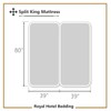 Royal Hotel Bedding Stripe Sheets - Split-King: Adjustable King Bed