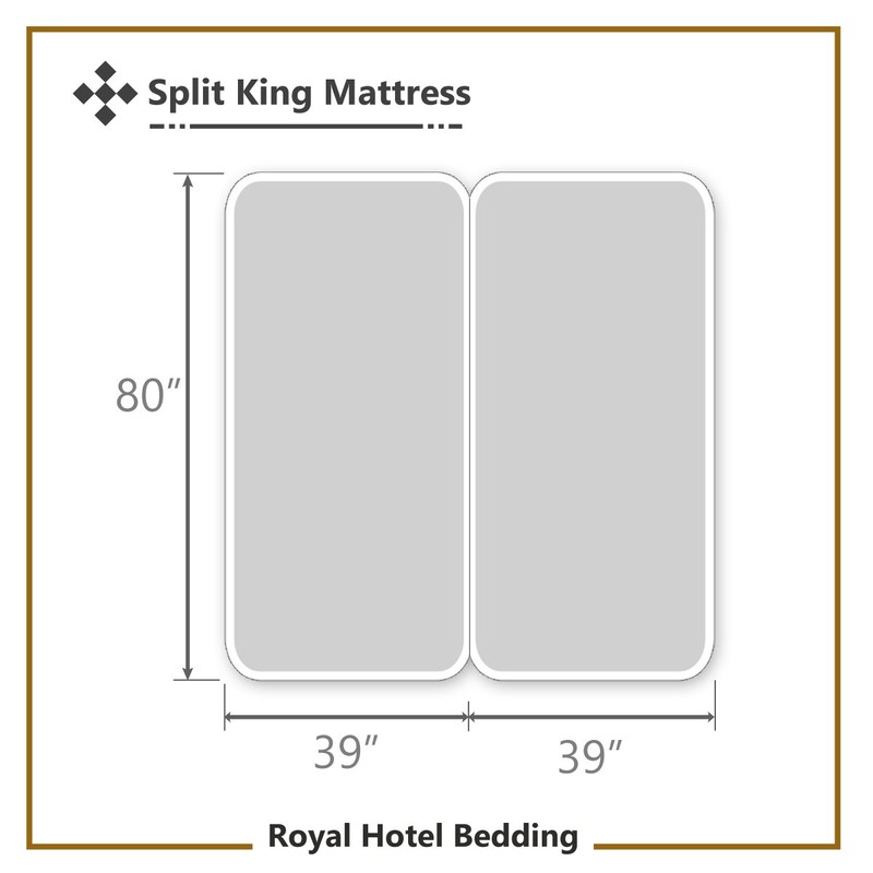 Royal Hotel Bedding Stripe Sheets - Split-King: Adjustable King Bed