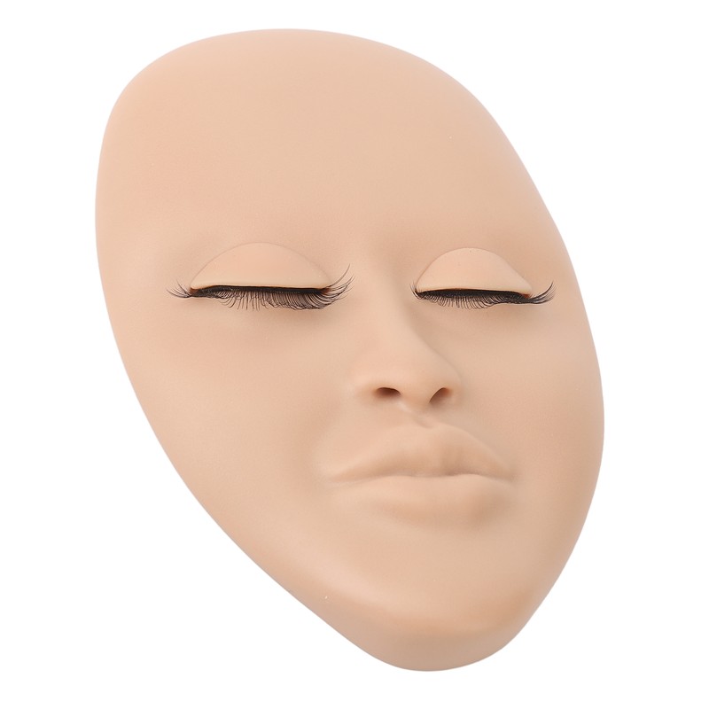 Lash Mannequin Head Reusable Soft Rubber 3D Effects Replaced Eyelids