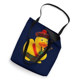 Scottish Bagpiper Rubber Duck Bagpipes Tote Bag