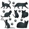 Cat Silhouette Stencil 11.5 x 11.5 cm (S) - Reusable
