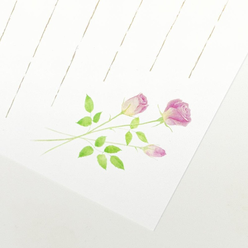 Enuby Postcard Flower Tie, Rose | Postcard Postcard, 5 Postcards,