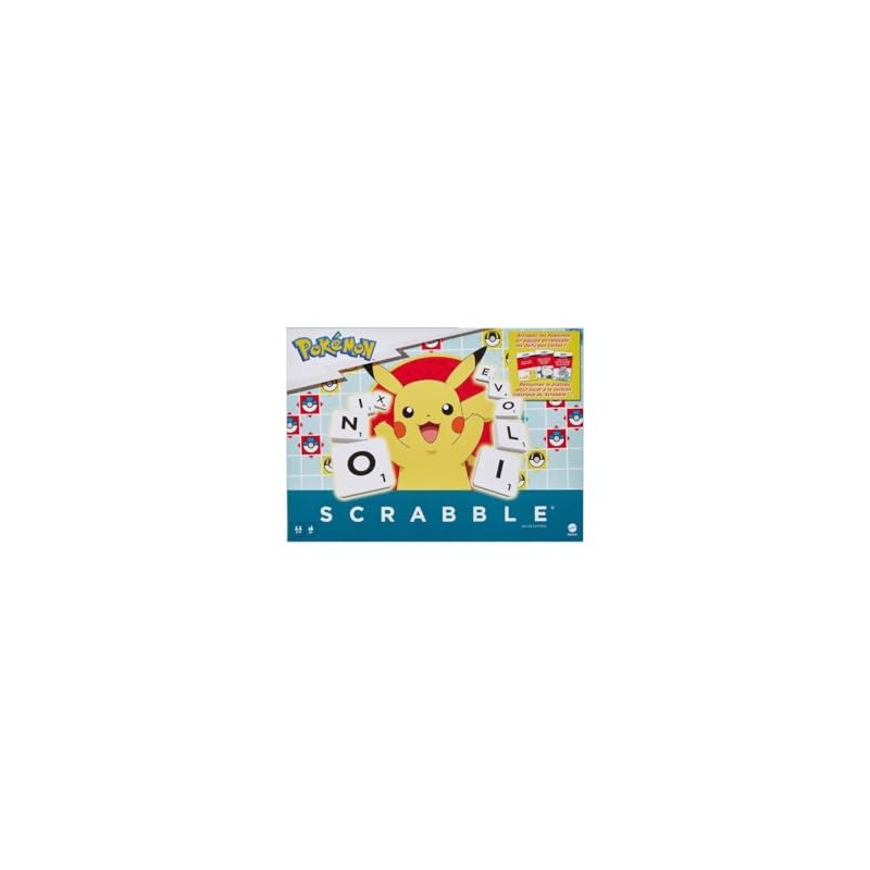 Scrabble Pokémon-Jeu de société family with 2 modes de jeu