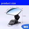 Damwot Car Interior Rearview Mirror, Wide-Angle Convex Clip-on Mirror, 360