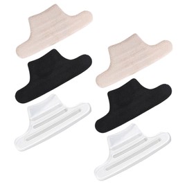 OATIPHO 3 Pairs Gel Heel Stickers Comfortable Non Slip Heel Cushions for High Transparent Soft Durable Foot Pads for Protection for All Shoe Types