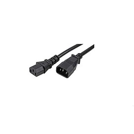 Pro Elec PE01091 IEC C14 Plug To IEC C13 Socket Extension Lead 10A, Black, 5m