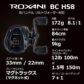AbuGarcia Roxani BC HS8 Roxani 24 Model Right Wound
