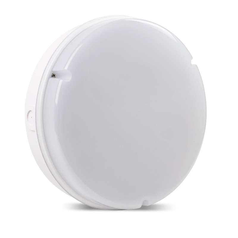 Bright Source Wall & Ceiling Round Utility LED Bulkhead, White,