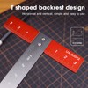 T Square Ruler Aluminum Alloy Accurate Scale Multifunctional Portable Woodworking