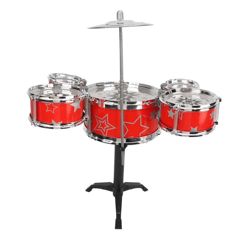 Toddler Jazz Drum Kit Hand Eye Coordination High Safety Sturdy