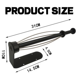 Küchenrollenhalter Schwarz,Yiyifor Küchenrollenhalter mit Dämpfungseffekt,Einhand Bedienbarer Küchenrollenhalter,Küchenrollenhalter Edelstahl,für Küche,Bad