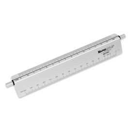 Rapid Rule Professional Drafting Scale w/Rotating Calibration Rod (Metric/Architect 15 cm)