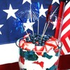 Cocktail Picks,100pcs Red Blue Silver Firework Toothpicks for Appetizer, 9