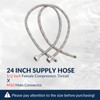 BWE 24" Length Faucet Supply Lines,1/2 -Inch Female Compression Thread