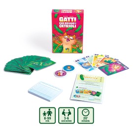 Gatti che odiano i cetrioli - Gioco di carte per adulti e bambini dagli 8 anni in su - 3-6 giocatori - Durata 20min - Edizione italiana