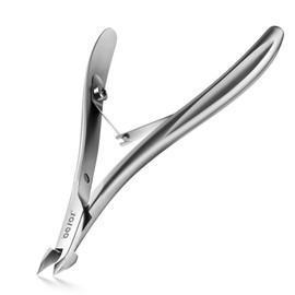 BEZOX Präzisions Nagelhautzange (4 mm) – Professioneller Nagelhautschneider mit halber Backe, Nagelhautschneider aus Edelstahl für Maniküre und Pediküre, Nagelhautentferner in Salonqualität