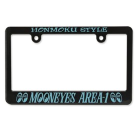 MOONEYES AREA-1_NF-MG130MA1-MON License Plate Frame for Motorcycles 4.8 fl oz (126 cc) or above, Black