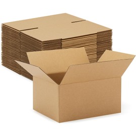 Eupako 8x6x4-Small-Shipping-Boxes-30-Pack-Brown-Corrugated-Box-Mailers, Cardboard Boxes for Packaging Small Business, Mailing