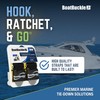BoatBuckle's Pro Series Kwik-Lok Boat Tie Down Straps to Trailer