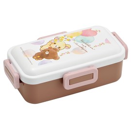 Skater PFLB6AG-A Bento Box, 18.9 fl oz (530 ml), Antibacterial, Fluffy, Domed Lid, For Women, Korilakkuma & Cogma, Made in Japan
