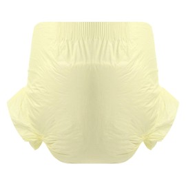 CutiePlusU Adult Nappies, Dry Surface, Maximum Absorbency Overnight, Disposable Incontinence Nappies - Yellow, Pack of 2 (Medium 28"-38")