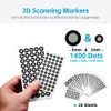 Rosjoy 1400 Dots 6mm & 3mm 3D Scanning Markers for