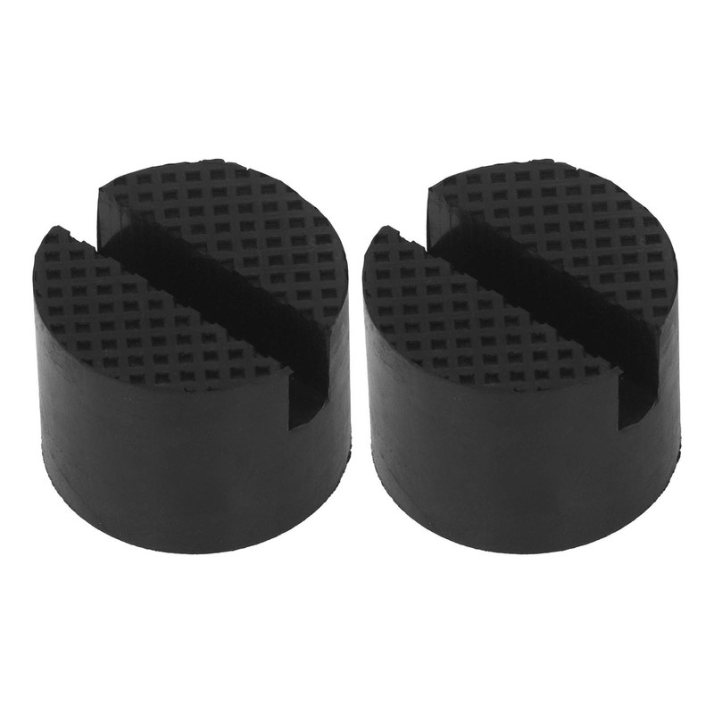 2Pcs Rubber Jack Pad Slotted Adapter Trolley Vehicle Lift Axle