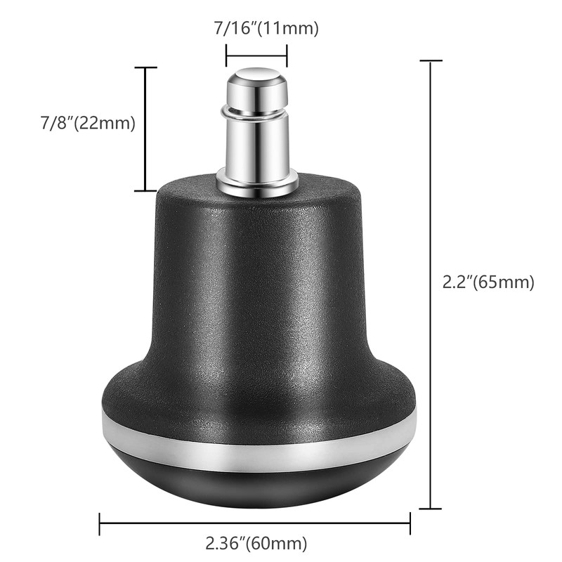 uvce Bell Glides Replacement Office or Chair Stool Swivel Caster