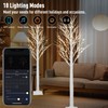 Smart Birch Tree with LED Lights 2 Pack 6 FT