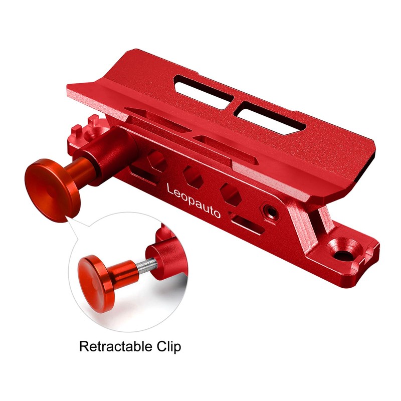 Leopauto Universal Vehicle Fire Extinguisher Bracket, Aluminum Adjustable Quick Release