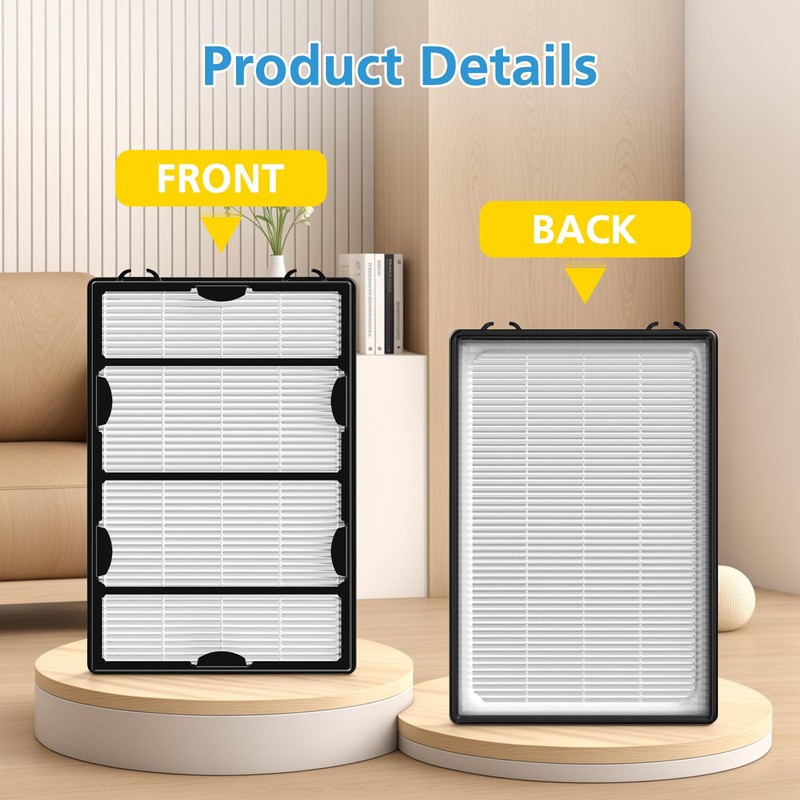 3 Pack HAPF600 HEPA Filter Replacement for Holmes Air Purifier,