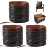 Biugaaufai 3 Pcs 120ft Wicker Repair Kit Gradient Coffee Brown