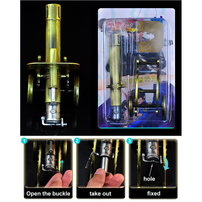 WLDOCA 2024 Mini Firecracker Cannon Firecracker Launcher Zinc Alloy Cannon