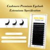 Cashmere Eyelash Extensions 0.03 C Curl 11mm Premium Lash Extensions,Silk