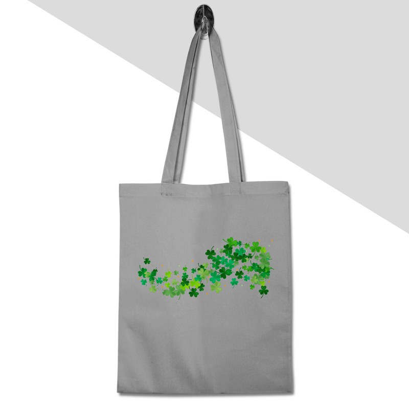 Baumwolltasche - St. Patricks Day - Kleeblätter Glück Glücksbringer Shamrock