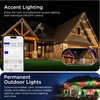 Enbrighten Eternity Permanent Outdoor Lights, 50ft with 36 RGBWIC LEDs,