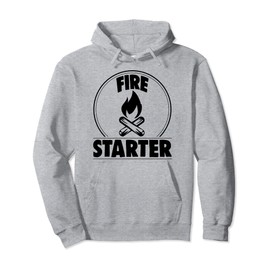Fire Starter Tee Shirt Men Campfire Starter Pullover Hoodie