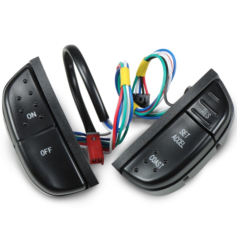 BASIKER Steering Wheel Cruise Control Switch Buttons Multi-Function Combination Fit