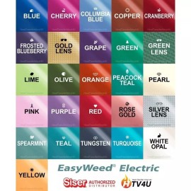 Siser EasyWeed Electric Iron On HTV 15" x 12"- 15 Pack (Sheets) *Message Colors*
