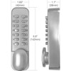 Spotact Mechanical Keyless Door Lock 6 Code Latch Lock 2-3/8''