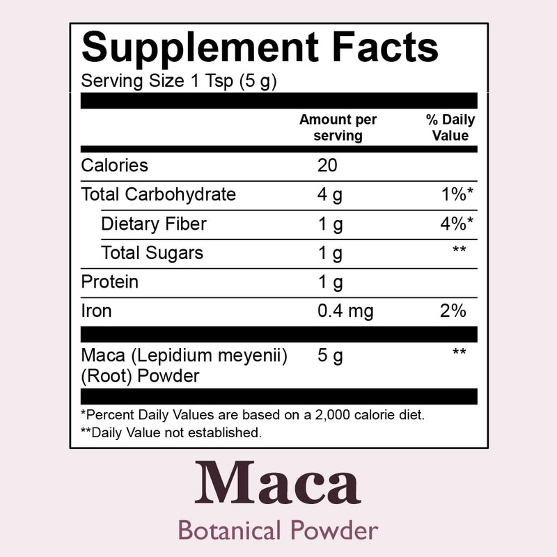 Organic Positively Botanicals Company, Maca - Botanical Powder, 16 Ounce