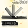 HOFASON 12 Pcs Travel Folding Comb in Bulk, Individually Wrapped