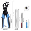 Leather Hole Punch Multi Sized Heavy Duty Revolving Punch Pliers