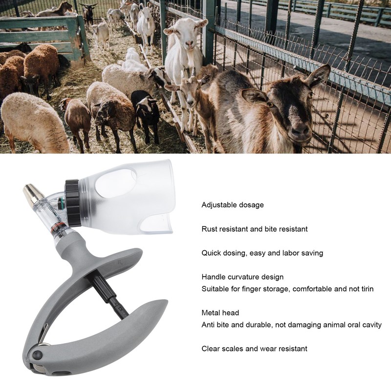 Animal Injector Livestock Syringe Automatic Adjustable Continuous Syringe Veterinary Vaccine
