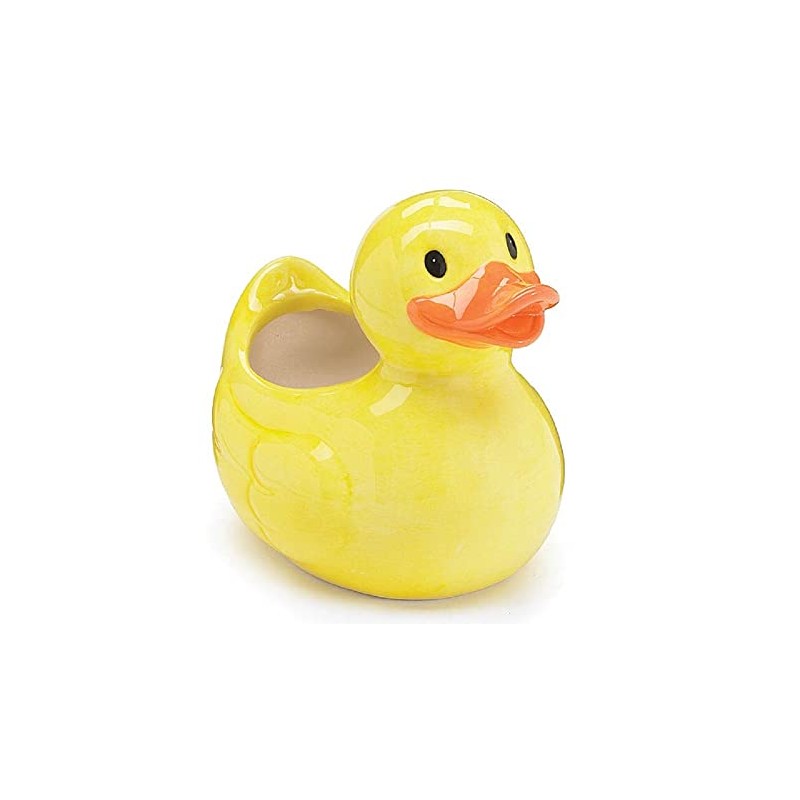 Yellow Duck Planter/Vase Or Holder for Home and Nursery Decor