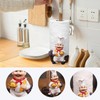 Osuter Standing Kitchen Roll Holder, Wooden Kitchen Roll Holder, Rubber