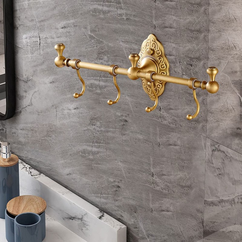 DDBESSIC Bathroom Towel Hook Rack, Bath Robe Hook Toilet Paper