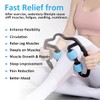 3D Muscle Massage Roller with Handle Trigger Point Massager Legs,